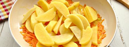 овощное рагу с картофелем и грибами. Шаг 2