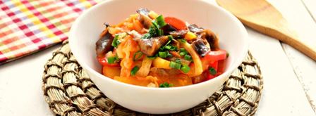 овощное рагу с картофелем и грибами. Шаг 6