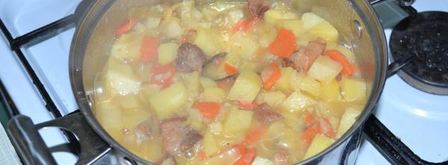 овощное рагу с мясом. Шаг 7