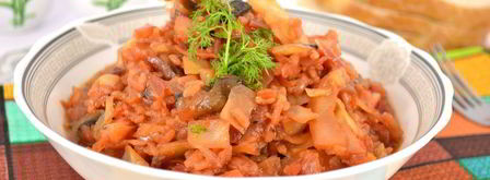 овощное рагу с рисом и шампиньонами в мультиварке. Шаг 6