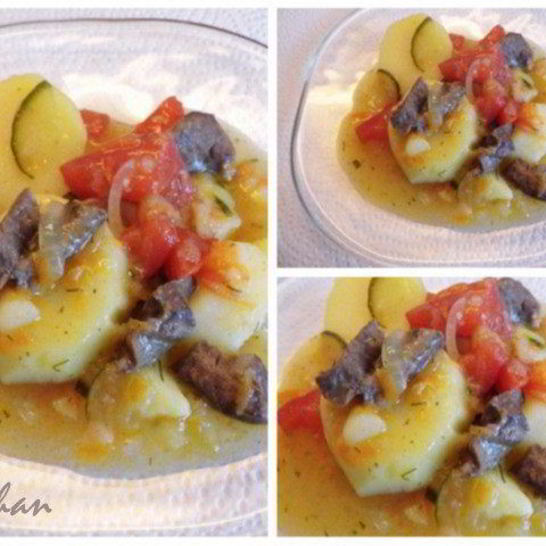 Рецепт овощного рагу с сердцем