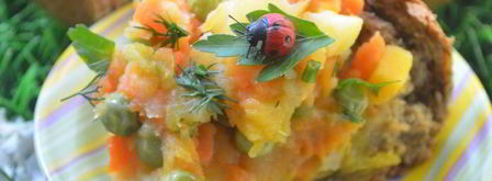 овощное рагу в ржаном хлебе. Шаг 4