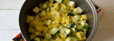 постное рагу из кабачков с картошкой в мультиварке. Шаг 8