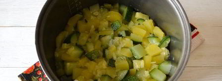 постное рагу из кабачков с картошкой в мультиварке. Шаг 11