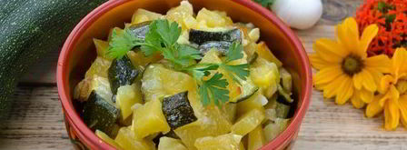 постное рагу из кабачков с картошкой в мультиварке. Шаг 12