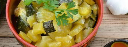 постное рагу из кабачков с картошкой в мультиварке. Шаг 13