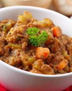 Пряное рагу из чечевицы