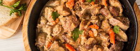 рагу из ассорти куриных потрошков. Шаг 10