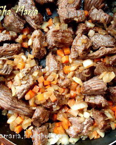 рагу из говядины с подливой, запеченное под фольгой homequeen. Шаг 5