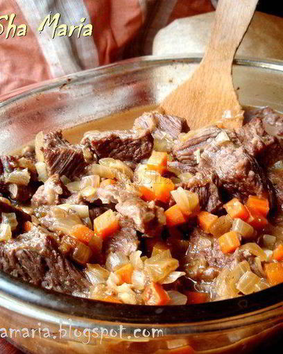 рагу из говядины с подливой, запеченное под фольгой homequeen. Шаг 8