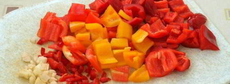 рагу из индейки с овощами в казане. Шаг 2