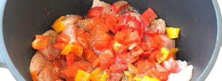 рагу из индейки с овощами в казане. Шаг 4