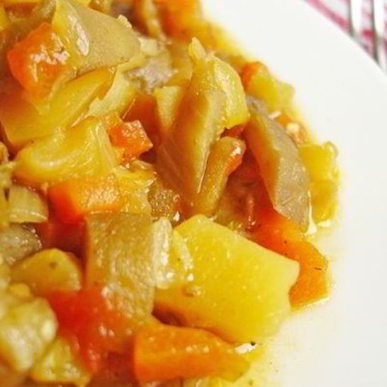 Рецепт рагу из кабачков с грибами