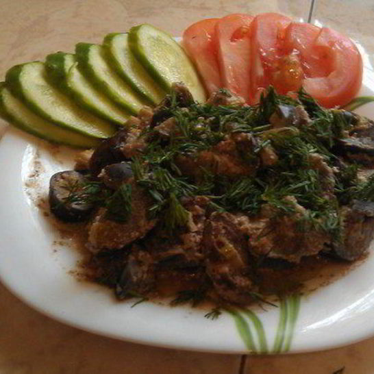 Рецепт рагу из конины с баклажанами