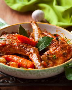 Рагу из кролика со сливами