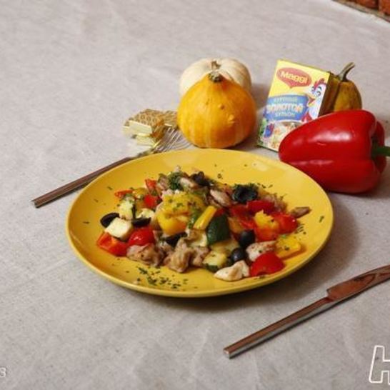 Рецепт рагу из курицы с овощами