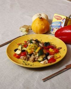 Рагу из курицы с овощами