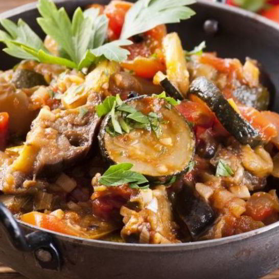 Рецепт рагу из овощей с яблоками