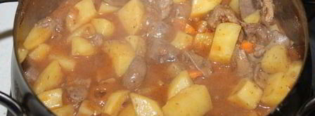 рагу из потрошков курицы. Шаг 7