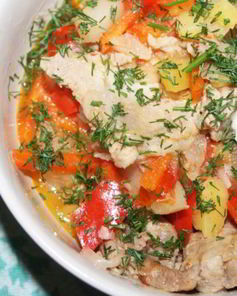 Рагу из свинины с овощами в мультиварке