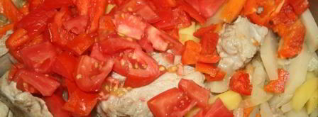 рагу из свинины с овощами в мультиварке. Шаг 4