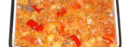 рагу овощное с грибами и куриной печенью. Шаг 26