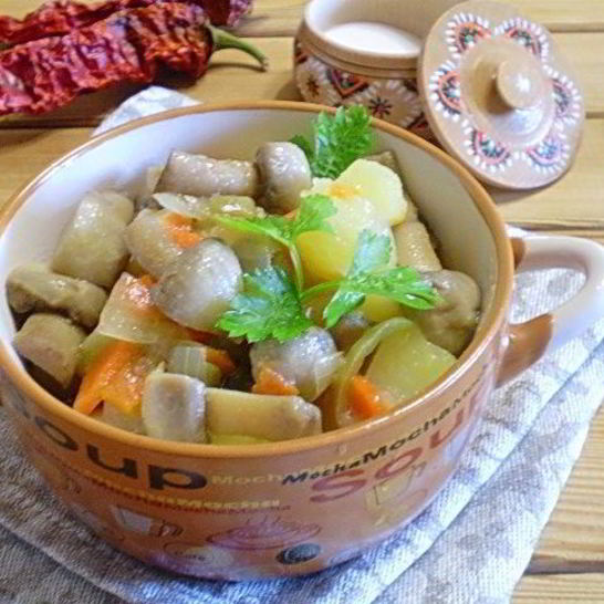 Рецепт рагу с грибами