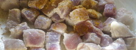 рагу со свининой и тыквой в горшочках. Шаг 3