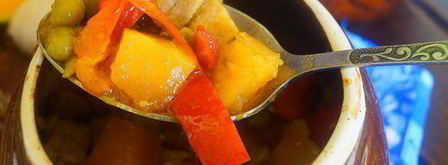 рагу со свининой и тыквой в горшочках. Шаг 10