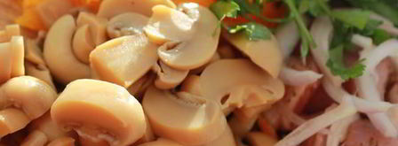 сливочно-грибное рагу с мясом в тыкве. Шаг 2