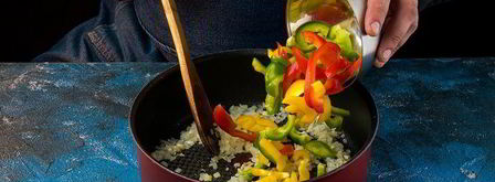 сочное овощное рагу с лососем. Шаг 2