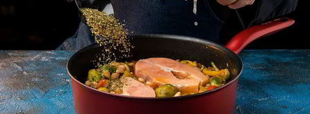 сочное овощное рагу с лососем. Шаг 6