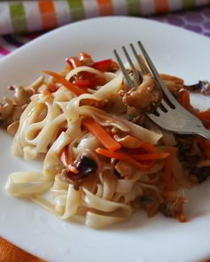 Рисовая лапша с морепродуктами