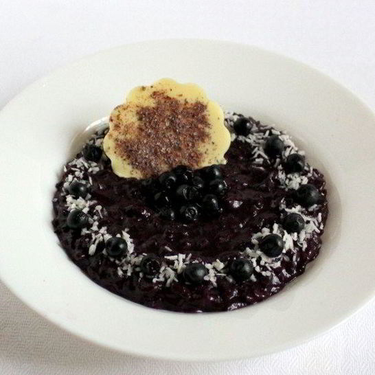 Рецепт чернично-кокосового ризотто