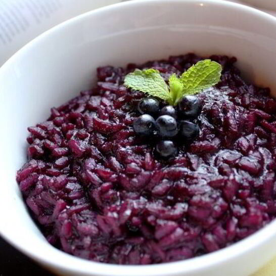 Рецепт черничного ризотто