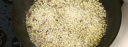 грибное ризотто со шпинатом. Шаг 2