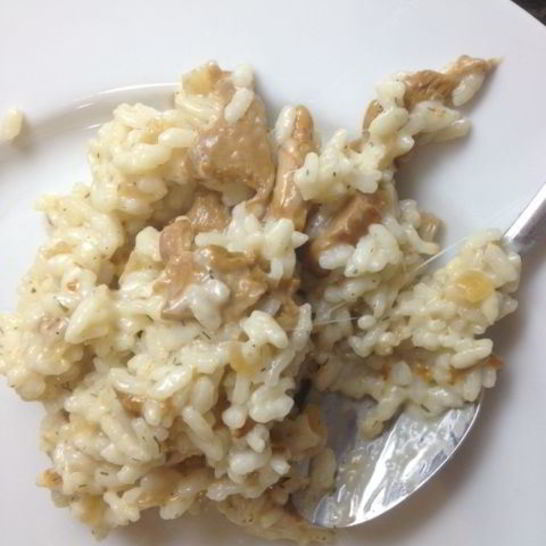 Рецепт нежного ризотто с грибами