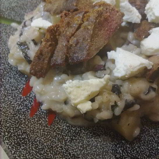 Рецепт овощного ризотто и печень