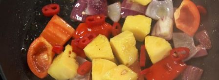 пряная индейка с виноградным ризотто. Шаг 2