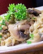 Ризотто из перловки с грибами