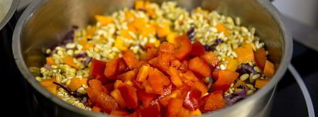 ризотто из перловки с овощами. Шаг 5