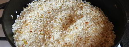 ризотто с белыми грибами и петрушкой. Шаг 4