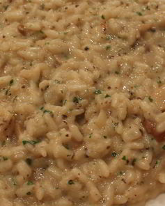 Ризотто с белыми грибами и трюфельной пастой