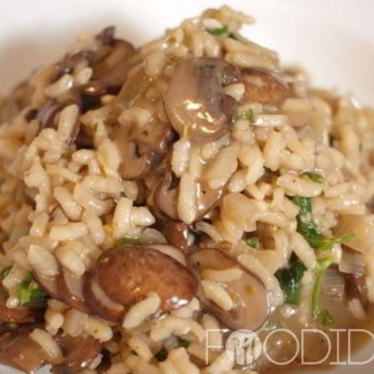 Рецепт ризотто с белыми грибами