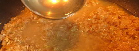 ризотто с бурым рисом и камамбером. Шаг 5