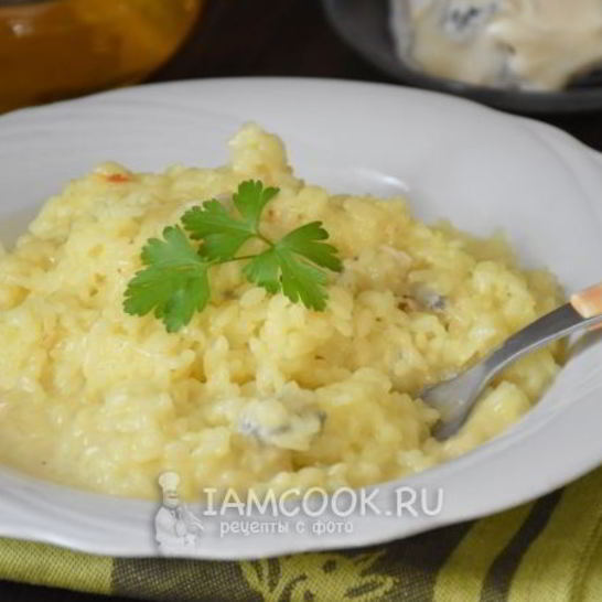 Рецепт ризотто с горгонзолой и шафраном