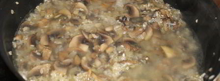 ризотто с кальмарами и шампиньонами. Шаг 6