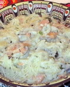 Ризотто с красной рыбой