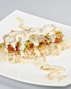 Ризотто с куриной печенью