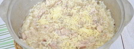 ризотто с курицей и пармезаном. Шаг 10